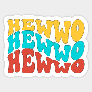 Hewwo Sticker